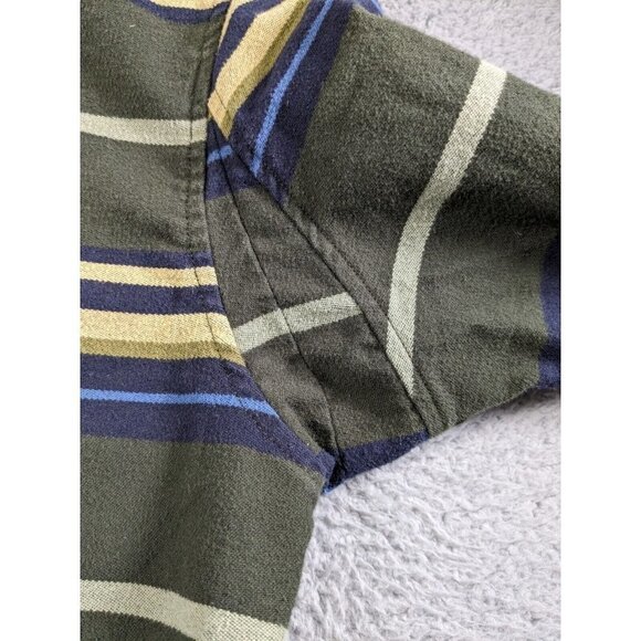 Duluth Trading Shirt Mens Medium Burlyweight Chamois Flannel Long Sleeve Button - Picture 11 of 13